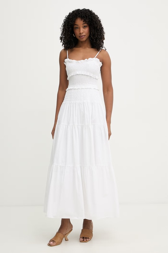 MICHAEL Michael Kors sukienka letnia bawełniana biały MS683BFKLZ