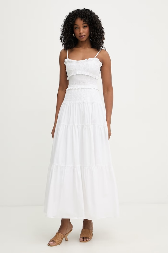 MICHAEL Michael Kors sukienka letnia bawełniana biały MS683BFKLZ