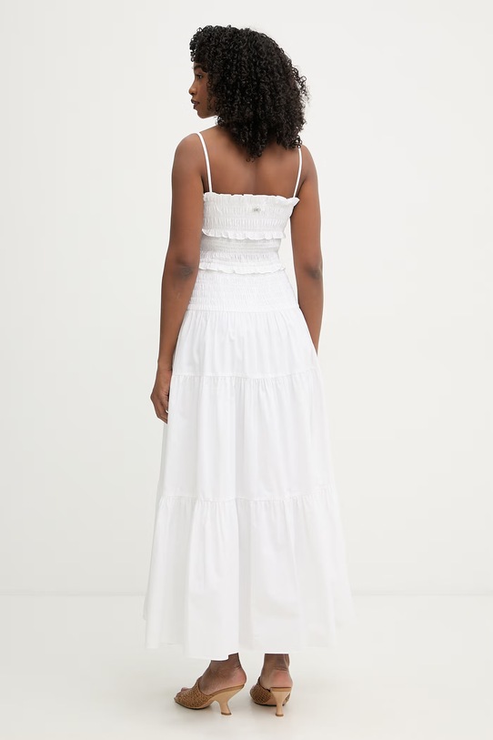 Odzież MICHAEL Michael Kors sukienka letnia bawełniana MS683BFKLZ biały