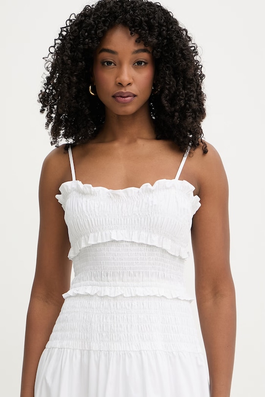 MICHAEL Michael Kors sukienka letnia bawełniana biały MS683BFKLZ