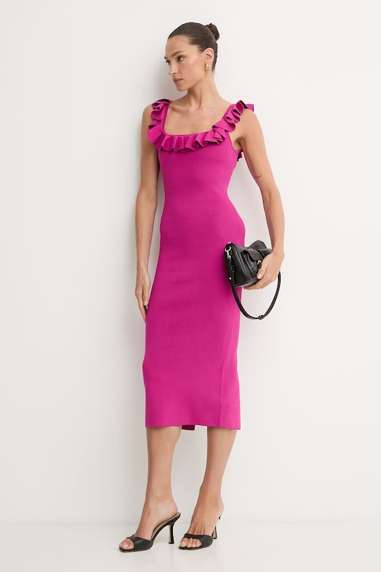 MICHAEL Michael Kors sukienka MS683CG33D różowy SS26