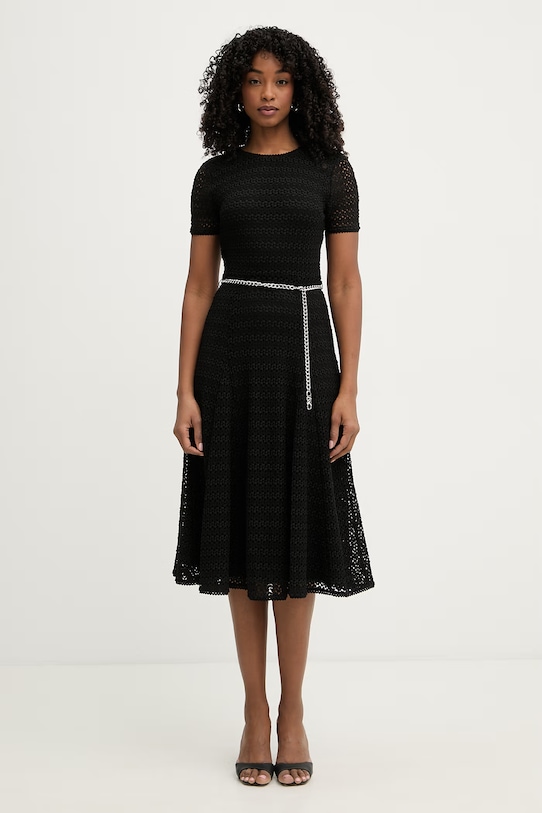 MICHAEL Michael Kors sukienka rozkloszowana czarny MS683DUKS1