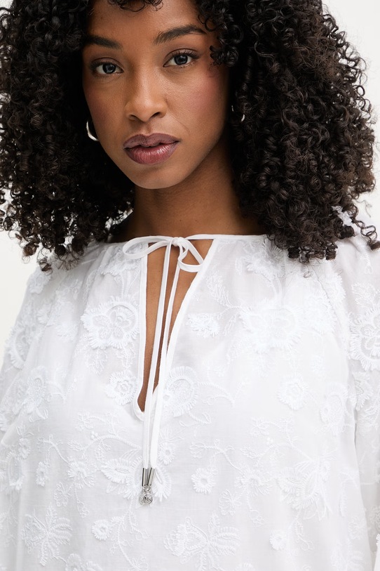 MICHAEL Michael Kors sukienka bawełniana beżowy MS680R0KPX