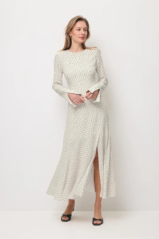 Odzież Bizuu sukienka IVYNI IVYNI.KREMOWY beżowy