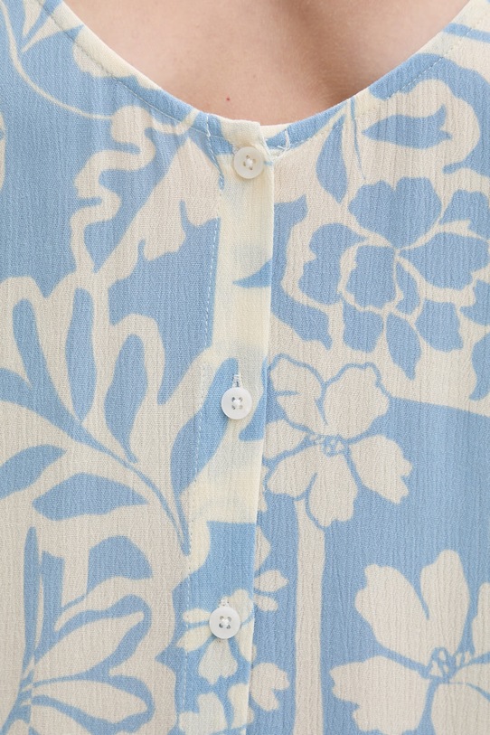 Rip Curl letné šaty z viskózy PARTY PACK 08UWDR modrá