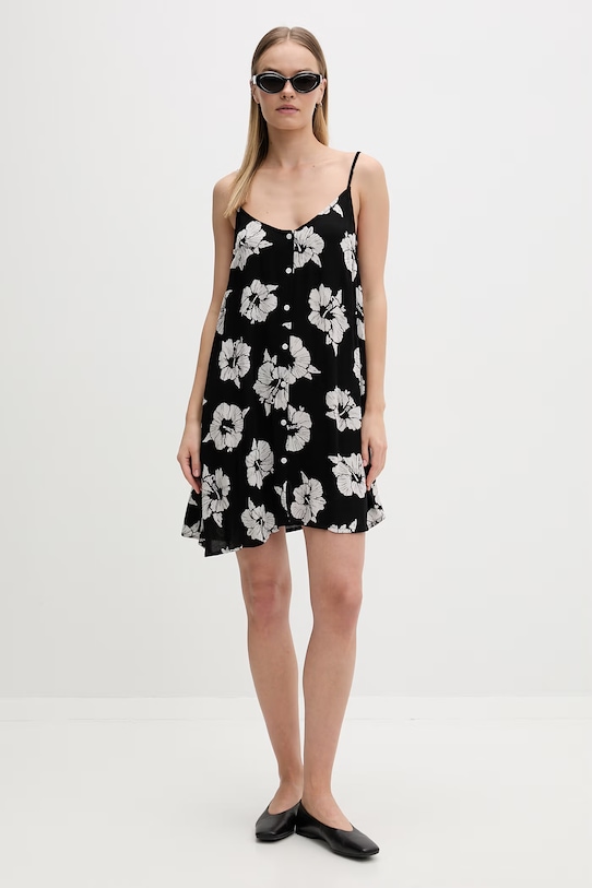 Rip Curl sukienka letnia z wiskozy PARTY PACK 08UWDR czarny SS26