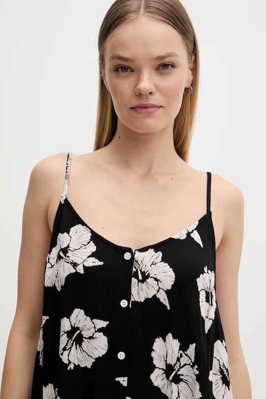 Rip Curl sukienka letnia z wiskozy PARTY PACK czarny 08UWDR