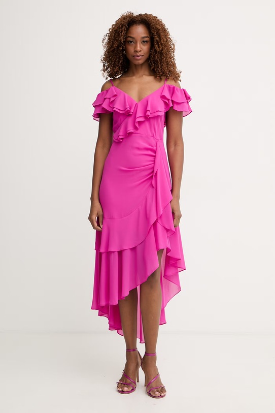 Morgan sukienka rozkloszowana RJOLIE różowy SS26