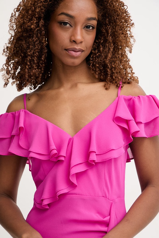 Morgan sukienka rozkloszowana różowy RJOLIE