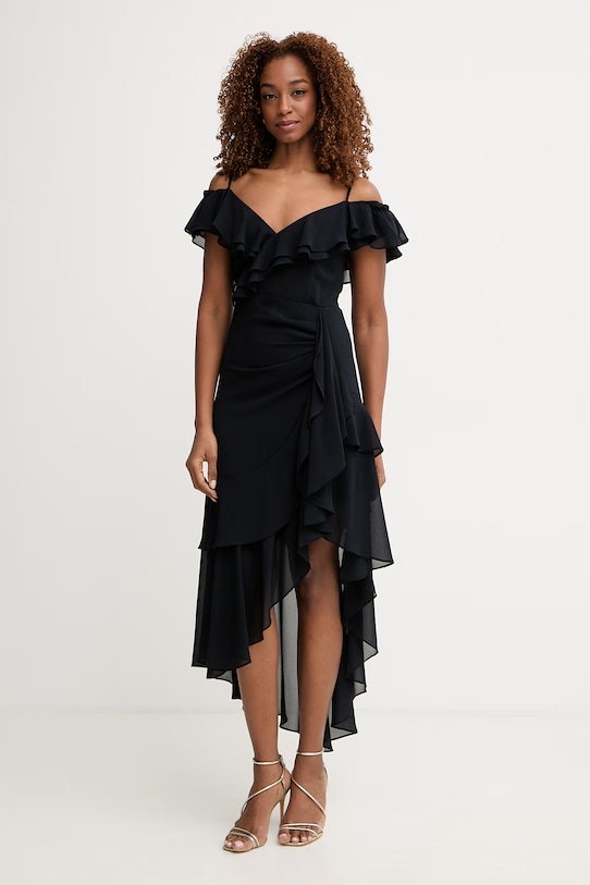 Odzież Morgan sukienka rozkloszowana RJOLIE granatowy