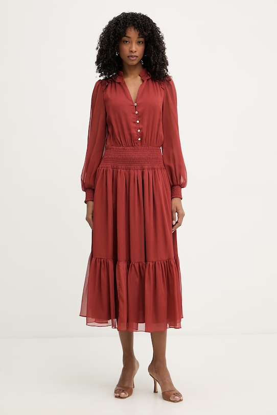 Morgan sukienka rozkloszowana pomarańczowy RAGALIE