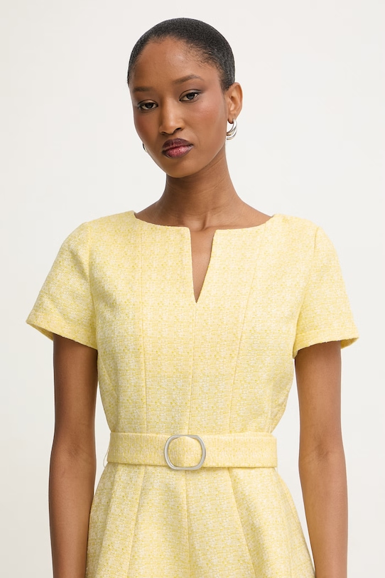 Morgan sukienka rozkloszowana żółty RCARL