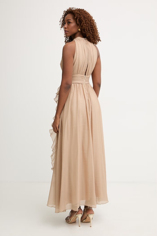Odzież Morgan sukienka drapowana RFLAM beżowy