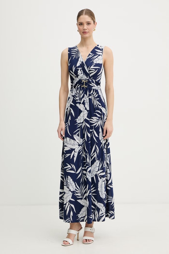 Morgan sukienka drapowana granatowy RFLERI