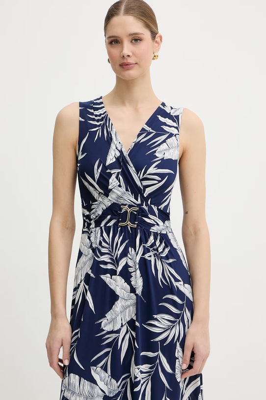 Morgan sukienka drapowana granatowy RFLERI