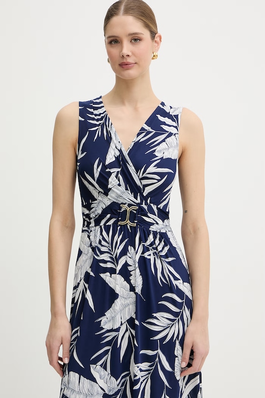 Morgan sukienka drapowana granatowy RFLERI