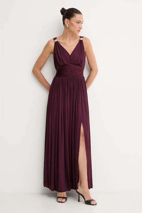 Morgan sukienka RLOUNA bordowy SS26