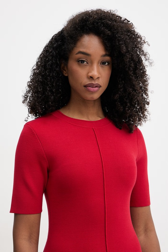 Morgan sukienka z wiskozy czerwony RMANOE