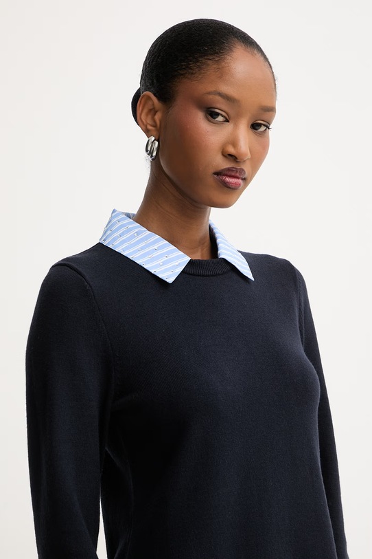 Morgan sukienka z wiskozą RMCITY granatowy