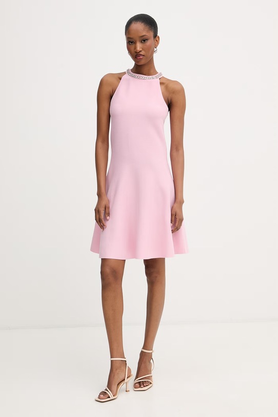 Morgan sukienka z wiskozy różowy RMDIANE