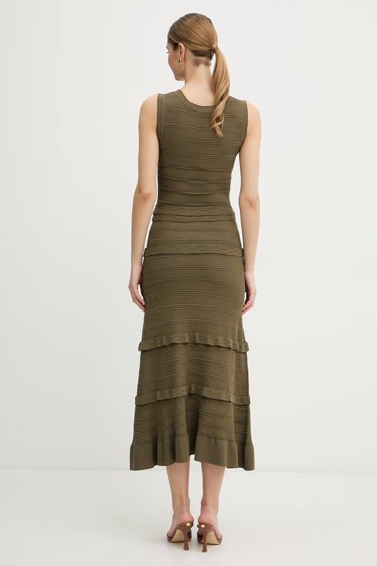 Odzież Morgan sukienka z wiskozą RMILIA zielony