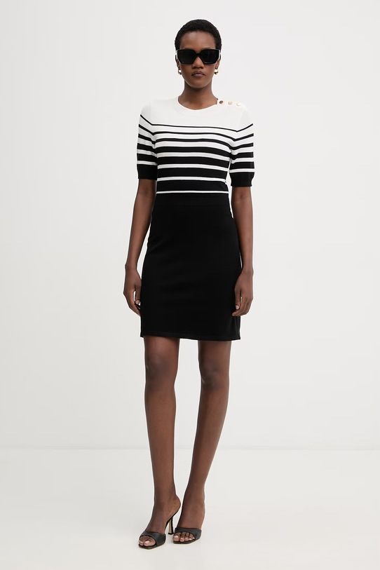 Morgan sukienka letnia z wiskozy RMLOL czarny SS26