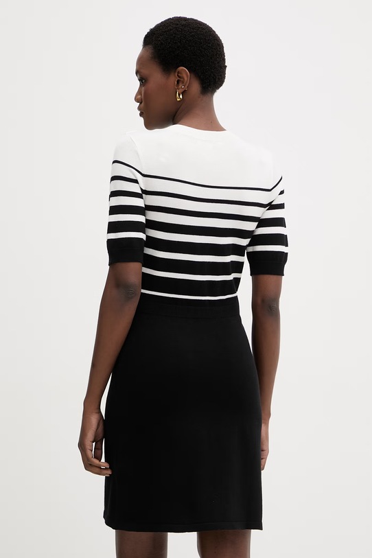 Odzież Morgan sukienka letnia z wiskozy RMLOL czarny