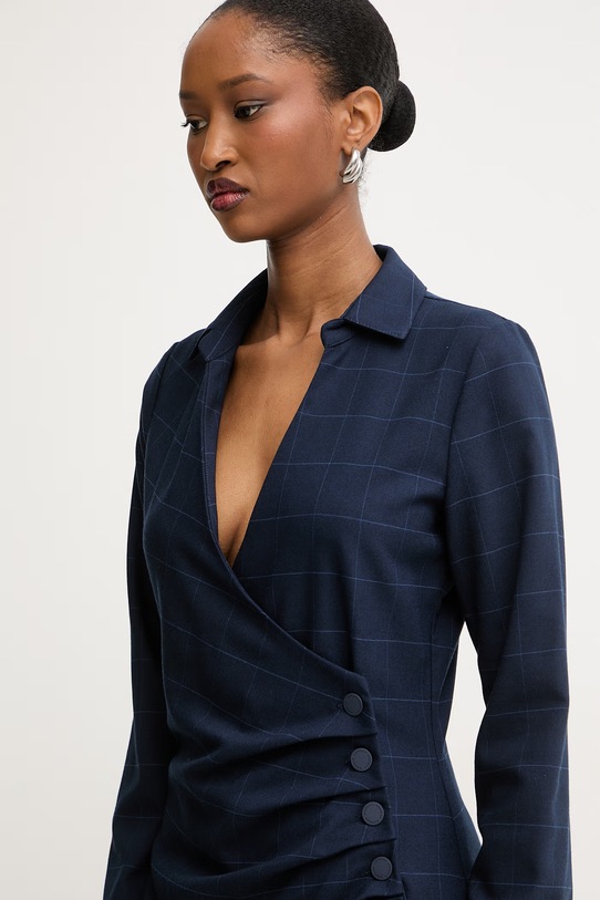 Morgan sukienka kopertowa z wiskozą granatowy RNATE.F