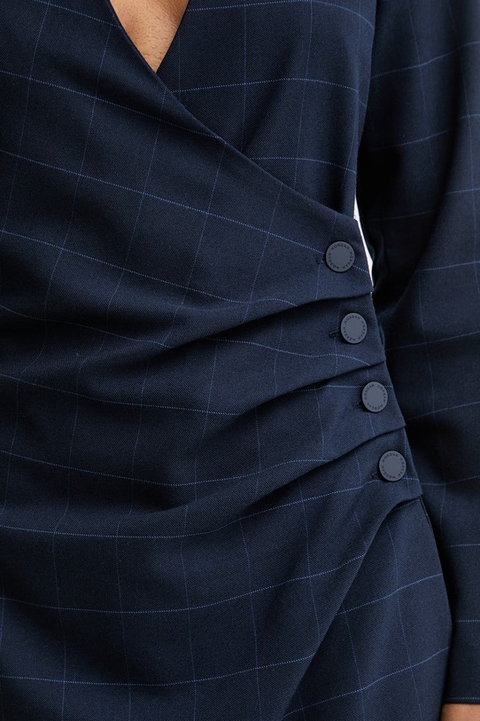 Morgan sukienka kopertowa z wiskozą RNATE.F granatowy