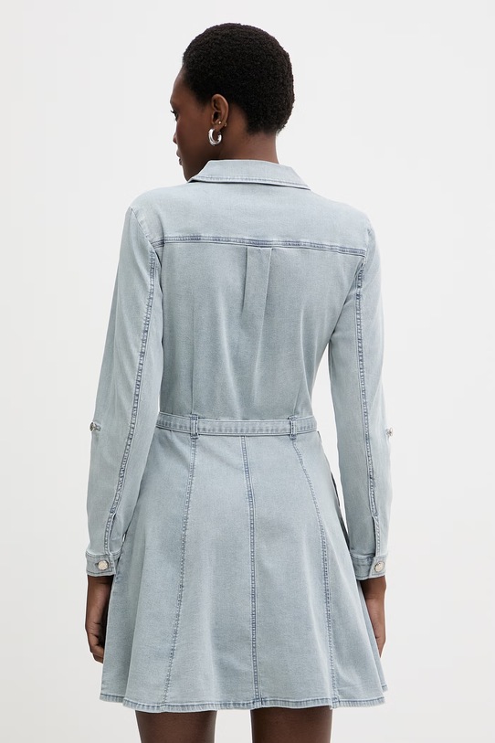 Odzież Morgan sukienka koszulowa jeansowa RODEX niebieski