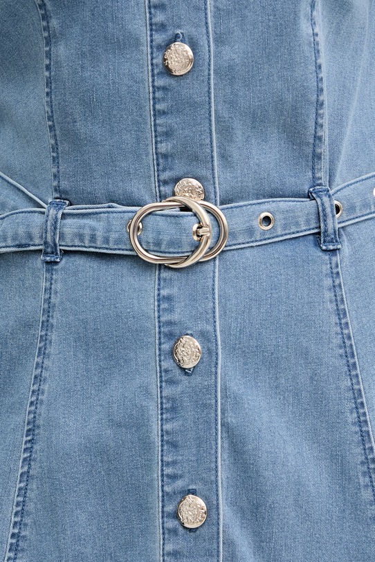 Morgan sukienka koszulowa jeansowa RODEX niebieski