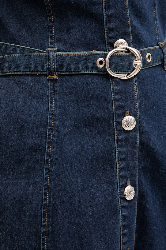 Morgan Srajčna obleka denim RODEX mornarsko modra