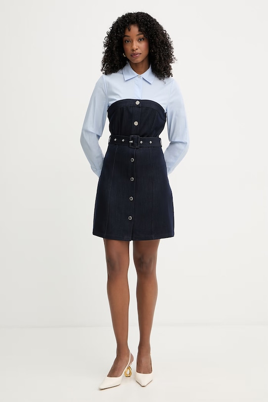 Morgan sukienka z wiskozą ROIMA granatowy SS26