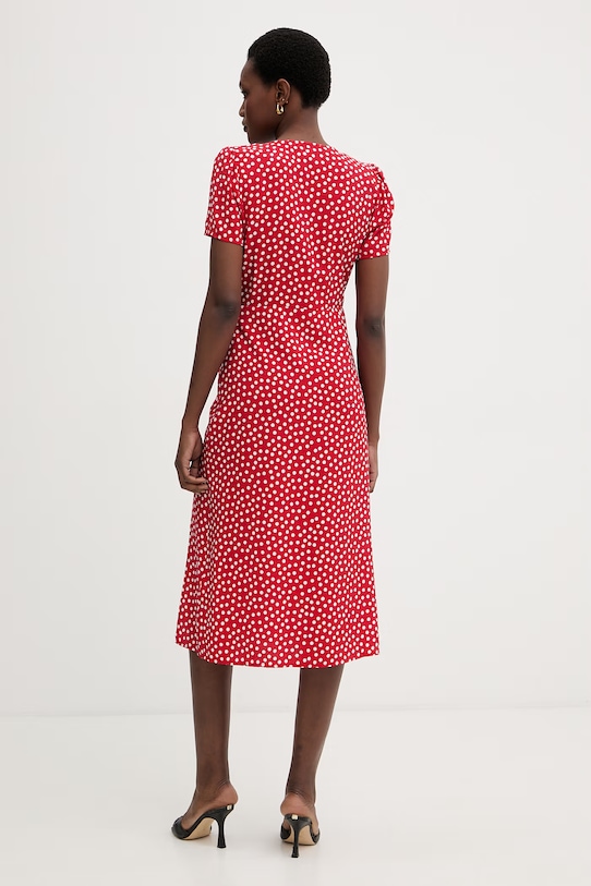 Odzież Morgan sukienka letnia z wiskozy ROIS czerwony