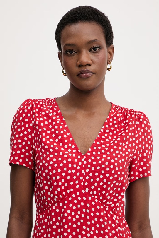 Morgan sukienka letnia z wiskozy czerwony ROIS