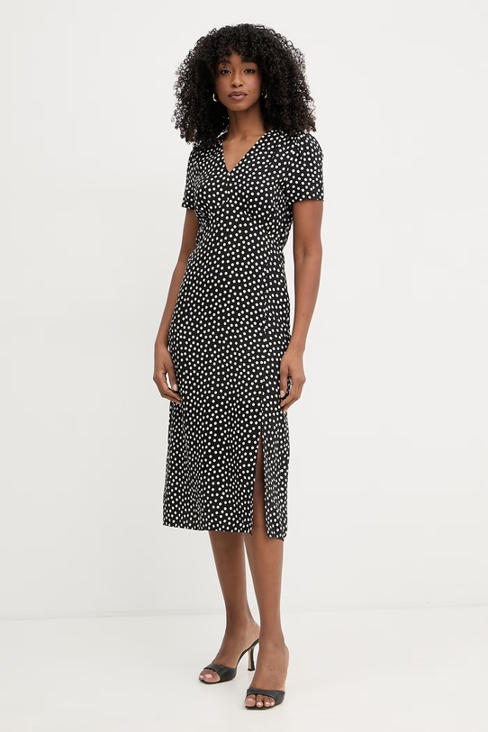 Morgan sukienka letnia z wiskozą czarny ROIS