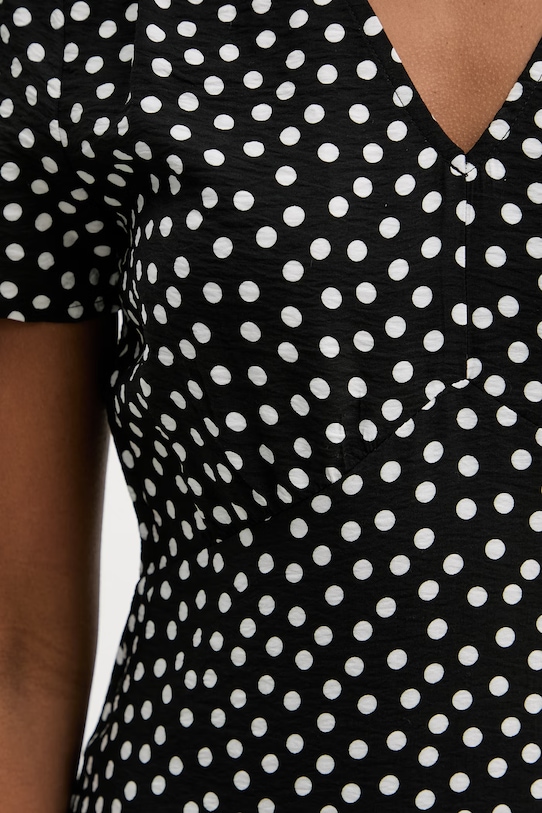 Morgan sukienka letnia z wiskozą ROIS czarny