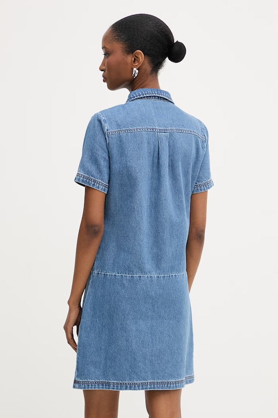 Odzież Morgan sukienka jeansowa RSIA niebieski