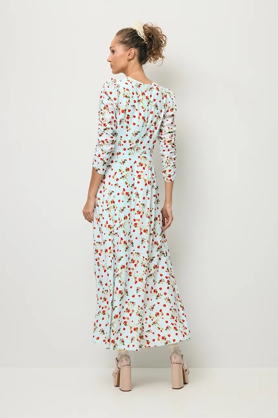 BIZUU sukienka letnia z wiskozą CALANA CALANA.BLEKITNY niebieski SS26