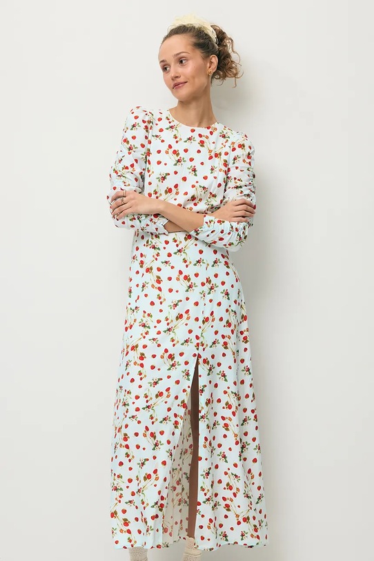 Odzież BIZUU sukienka letnia z wiskozą CALANA CALANA.BLEKITNY niebieski