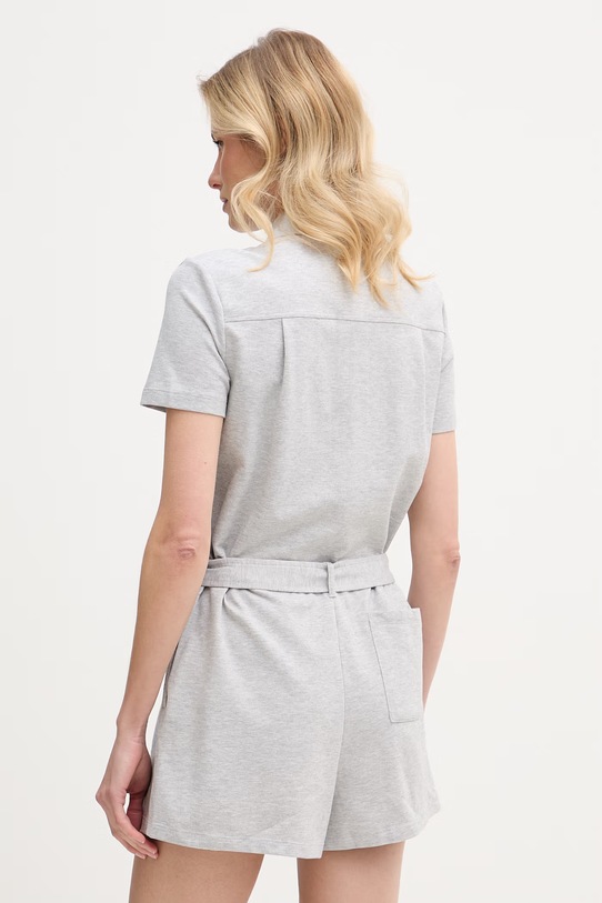 Odzież Lacoste kombinezon damski bawełniany z elastanem EF1823 szary