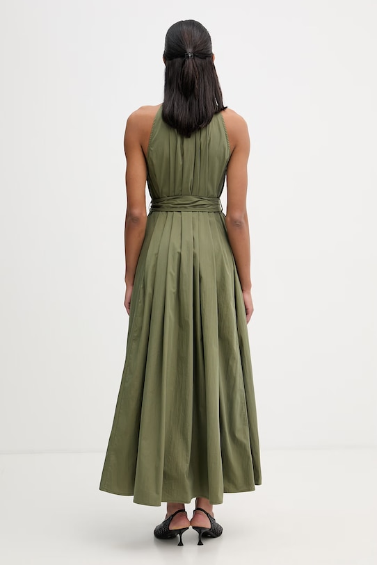 Odzież Isabelle Blanche sukienka z bawełną IS26SS.A003.T002 zielony