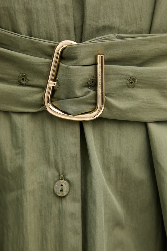 Isabelle Blanche sukienka z bawełną IS26SS.A003.T002 zielony