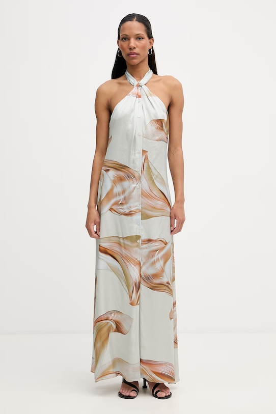 Isabelle Blanche sukienka z wiskozy zielony IS26SS.A013.T020