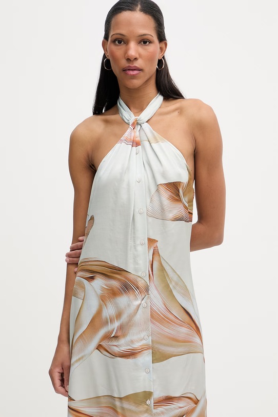 Isabelle Blanche sukienka z wiskozy zielony IS26SS.A013.T020