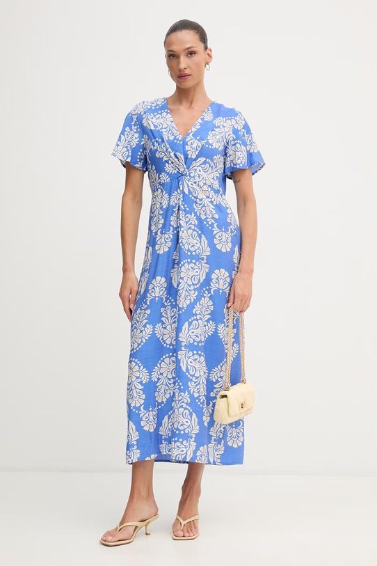 Lola Casademunt sukienka z wiskozą LS2616137 niebieski SS26