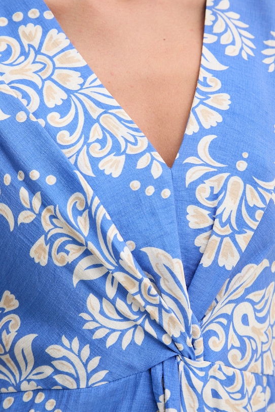 Lola Casademunt sukienka z wiskozą LS2616137 niebieski