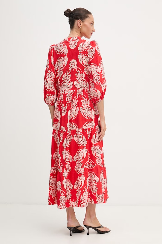 Odzież Lola Casademunt sukienka z wiskozą LS2616138 czerwony