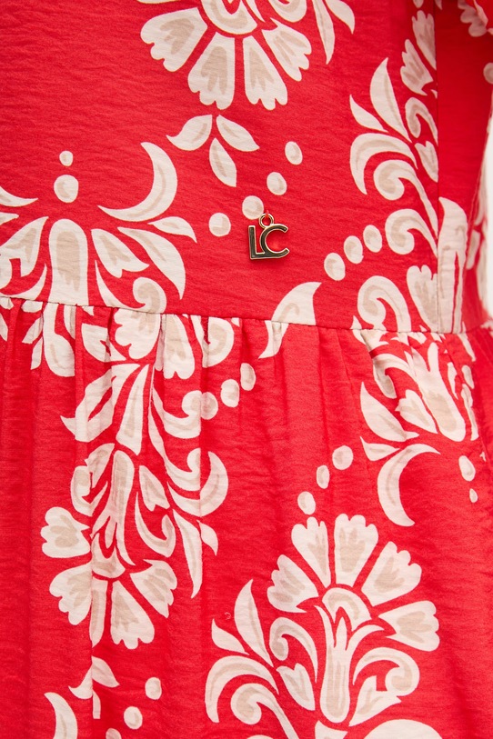 Lola Casademunt sukienka z wiskozą LS2616138 czerwony