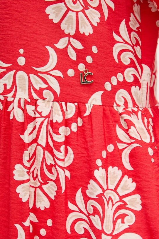 Lola Casademunt sukienka z wiskozą LS2616138 czerwony